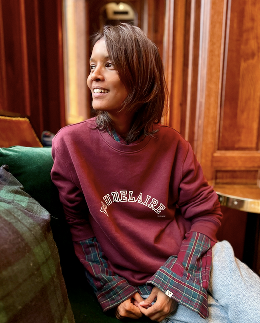 BAUDELAIRE CREWNECK BORDEAUX